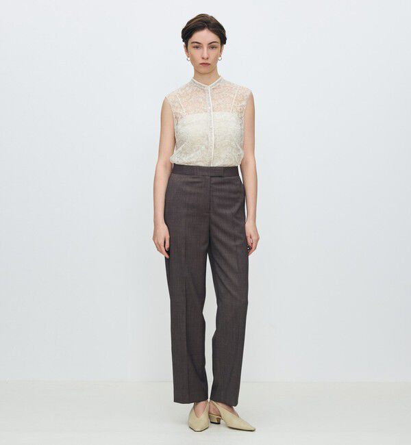 TOMORROWLAND collection「チュールフラワーエンブロイダリー パイピングレースブラウス」|シャツ・ブラウス|