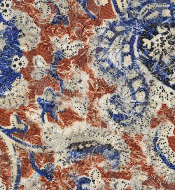 SOULEIADO「ラメカットジャカード ワイドカラーブラウス」|シャツ・ブラウス|