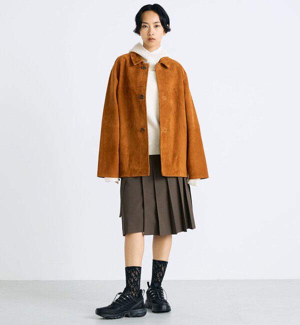 Edition「ゴートスエード カバーオール」|ブルゾン・スタジャン|