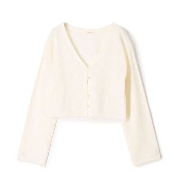 DES PRES「コットンシェニールヤーン カーディガン」|カーディガン|11 ホワイト