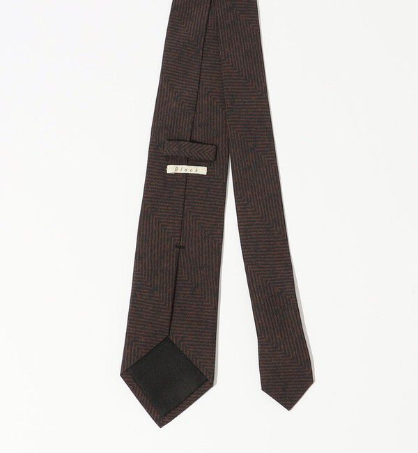 TOMORROWLAND GOODS「Bleck シルクプリント ヘリンボーン柄ネクタイ」|ネクタイ・蝶ネクタイ|