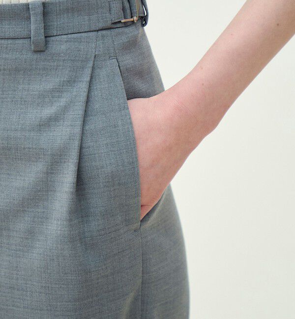 MACPHEE「ストレッチトロピカル ストレートパンツ」|スラックス|