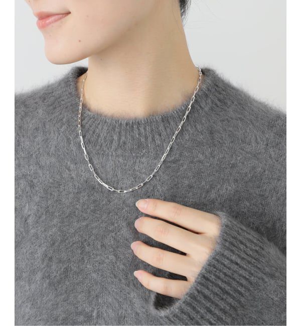  「【blancle/ ブランクレ】SV・Long oval chain necklace」|ネックレス|