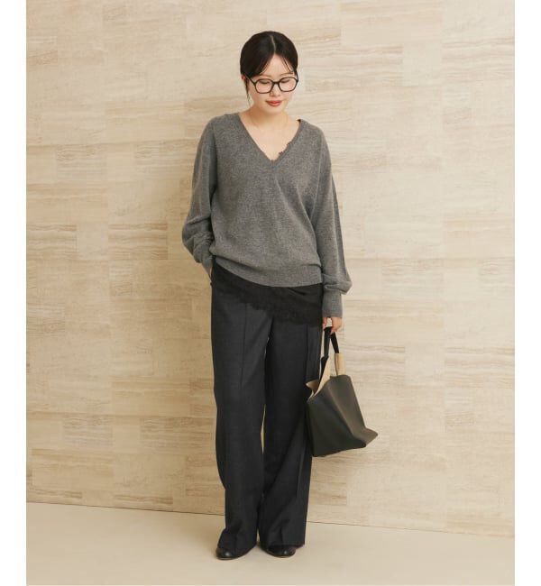 Plage「Elegant Saxony パンツ」|スラックス|