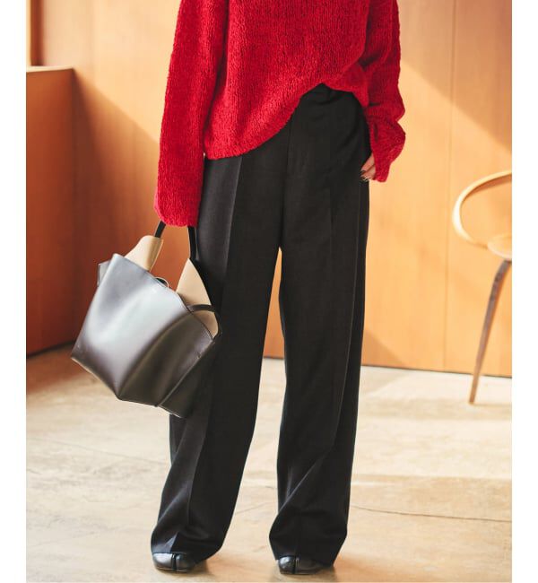 Plage「Elegant Saxony パンツ」|スラックス|