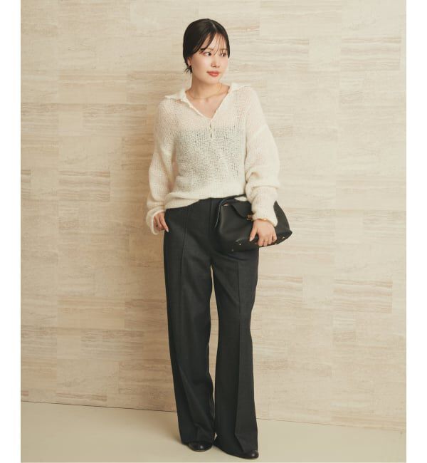 Plage「Elegant Saxony パンツ」|スラックス|