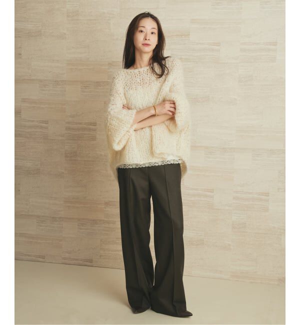 Plage「Elegant Saxony パンツ」|スラックス|