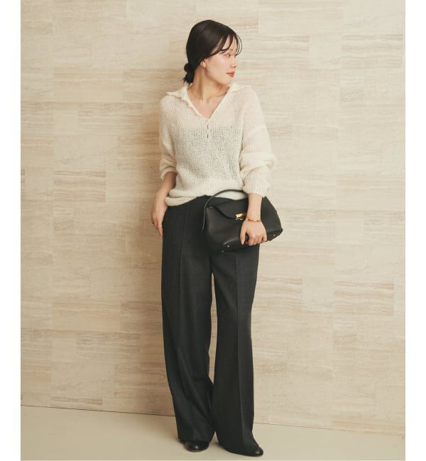 Plage「Elegant Saxony パンツ」|スラックス|