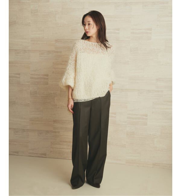 Plage「Elegant Saxony パンツ」|スラックス|