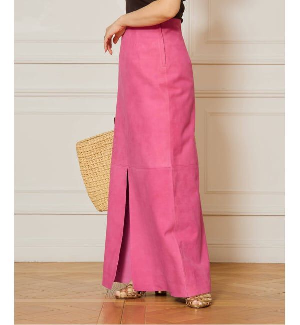 IENA LA BOUCLE「IENA LA BOUCLE ゴートスエードタイトスカート」|スカート|