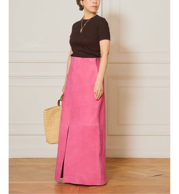 IENA LA BOUCLE「IENA LA BOUCLE ゴートスエードタイトスカート」|スカート|