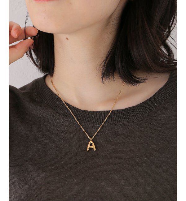 IENA「JOSEPHINE STUDIO/ジョセフィン・ストゥディオ LETER CHARM SMALL A ネックレス」|ネックレス|