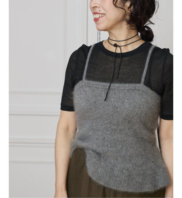 IENA LA BOUCLE「IENA LA BOUCLE ファーニットキャミソール」|ニット・セーター|