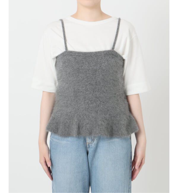 IENA LA BOUCLE「IENA LA BOUCLE ファーニットキャミソール」|ニット・セーター|