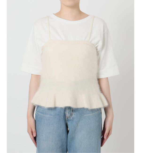 IENA LA BOUCLE「IENA LA BOUCLE ファーニットキャミソール」|ニット・セーター|