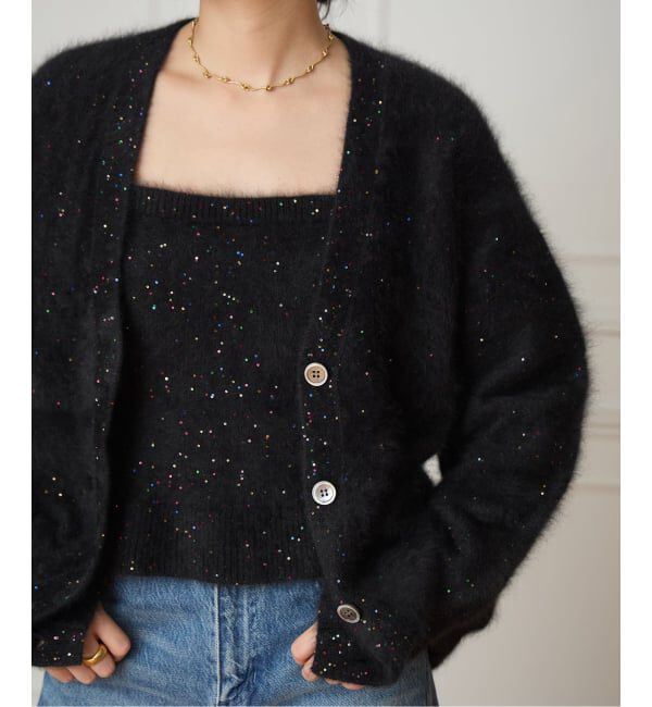 IENA LA BOUCLE「IENA LA BOUCLE ファーニットキャミソール」|ニット・セーター|