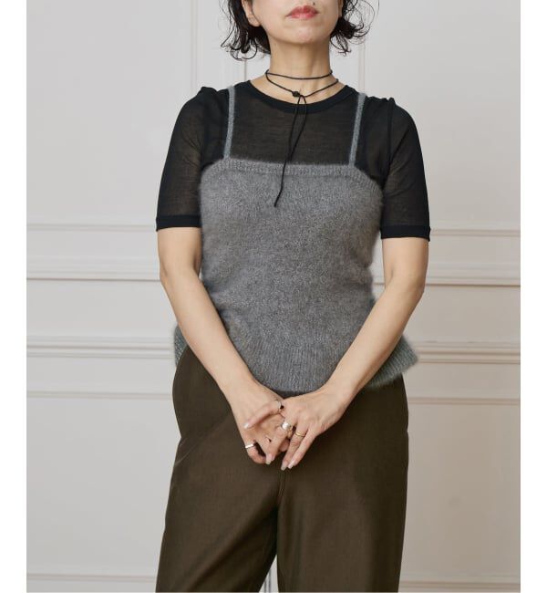 IENA LA BOUCLE「IENA LA BOUCLE ファーニットキャミソール」|ニット・セーター|