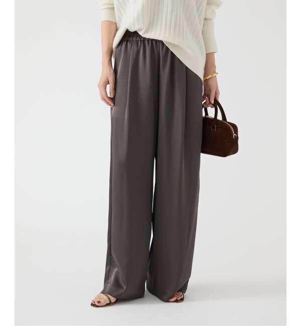 IENA「《追加2》ダブルサテンイージーパンツ」|その他|