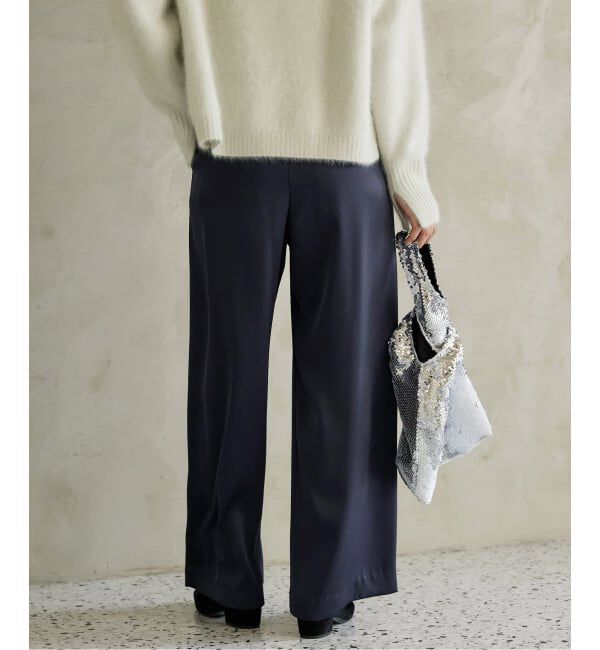 IENA「《追加2》ダブルサテンイージーパンツ」|その他|