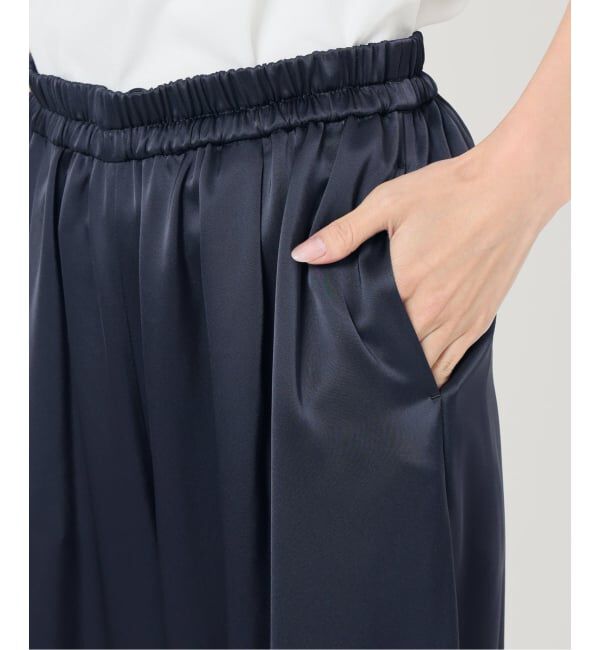 IENA「《追加2》ダブルサテンイージーパンツ」|その他|