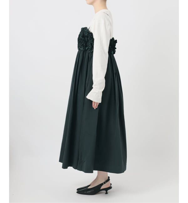 SLOBE IENA「habi フリルキャミドレス」|ワンピース|