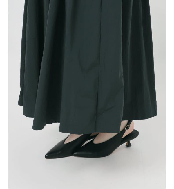 SLOBE IENA「habi フリルキャミドレス」|ワンピース|