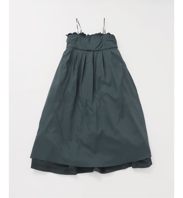 SLOBE IENA「habi フリルキャミドレス」|ワンピース|