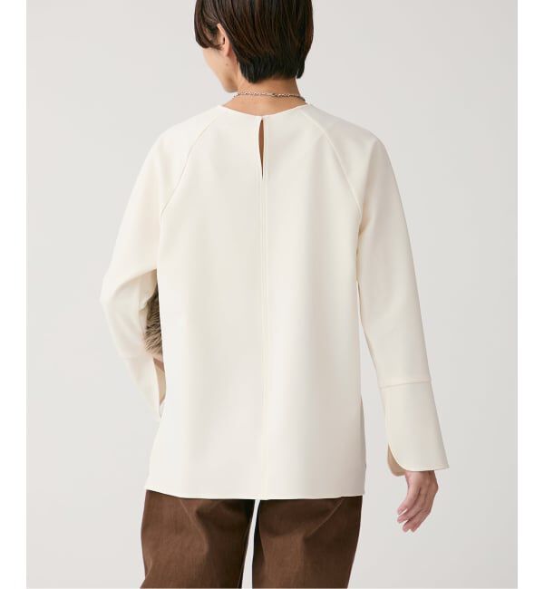 VERMEIL par iena「《追加》ダブルクロスストレッチ T-ブラウス」|シャツ・ブラウス|