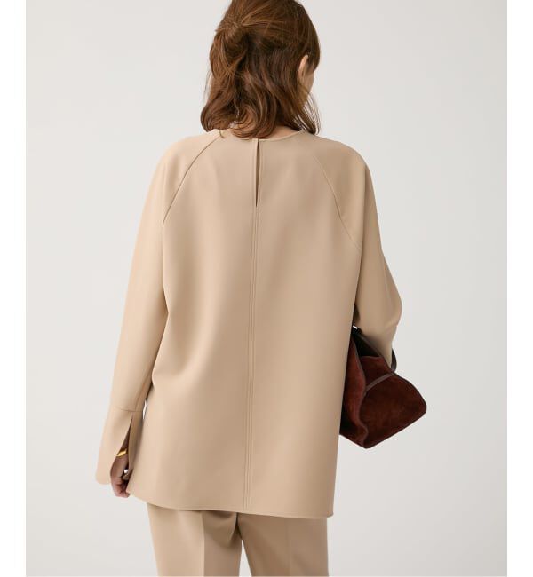 VERMEIL par iena「《追加》ダブルクロスストレッチ T-ブラウス」|シャツ・ブラウス|