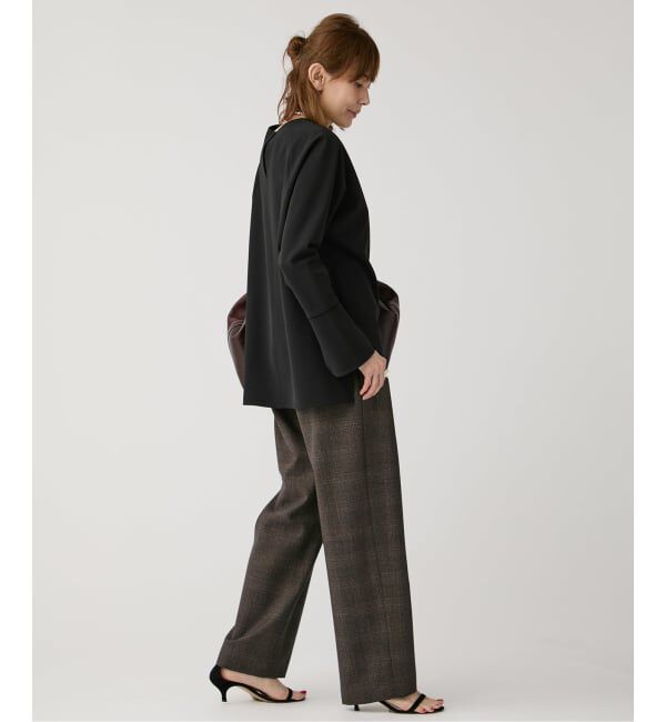 VERMEIL par iena「《追加》ダブルクロスストレッチ T-ブラウス」|シャツ・ブラウス|