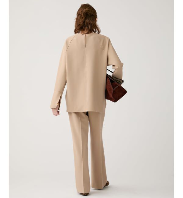 VERMEIL par iena「《追加》ダブルクロスストレッチ T-ブラウス」|シャツ・ブラウス|