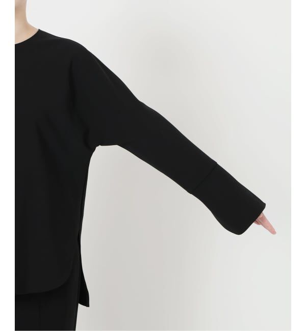 VERMEIL par iena「《追加》ダブルクロスストレッチ T-ブラウス」|シャツ・ブラウス|