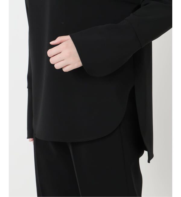 VERMEIL par iena「《追加》ダブルクロスストレッチ T-ブラウス」|シャツ・ブラウス|