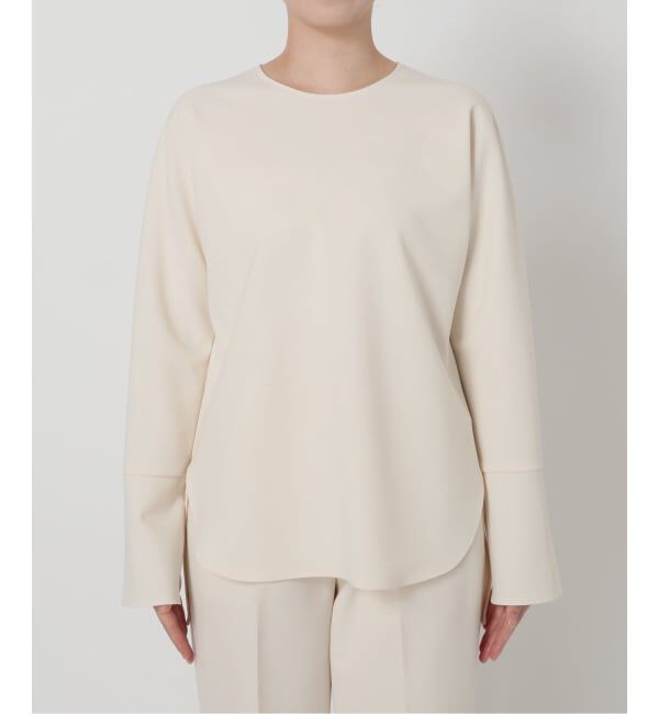 VERMEIL par iena「《追加》ダブルクロスストレッチ T-ブラウス」|シャツ・ブラウス|