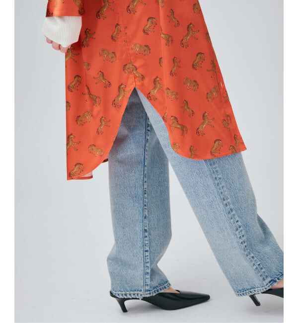 VERMEIL par iena「Horsey Pattern シャツワンピース」|ワンピース|