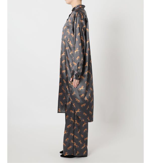 VERMEIL par iena「Horsey Pattern シャツワンピース」|ワンピース|