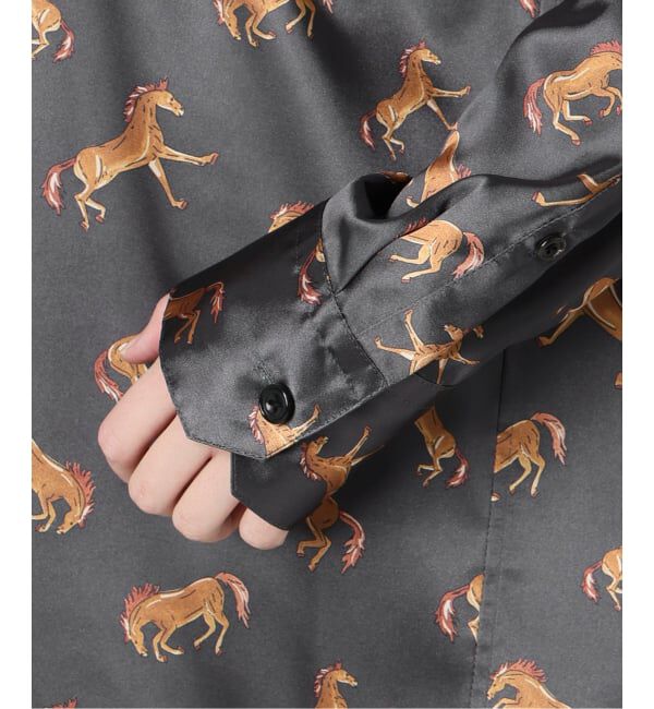 VERMEIL par iena「Horsey Pattern シャツワンピース」|ワンピース|