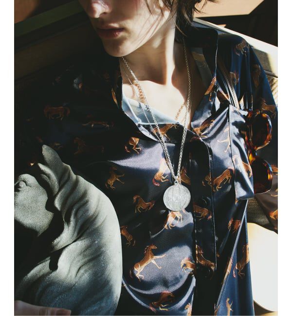 VERMEIL par iena「Horsey Pattern シャツワンピース」|ワンピース|