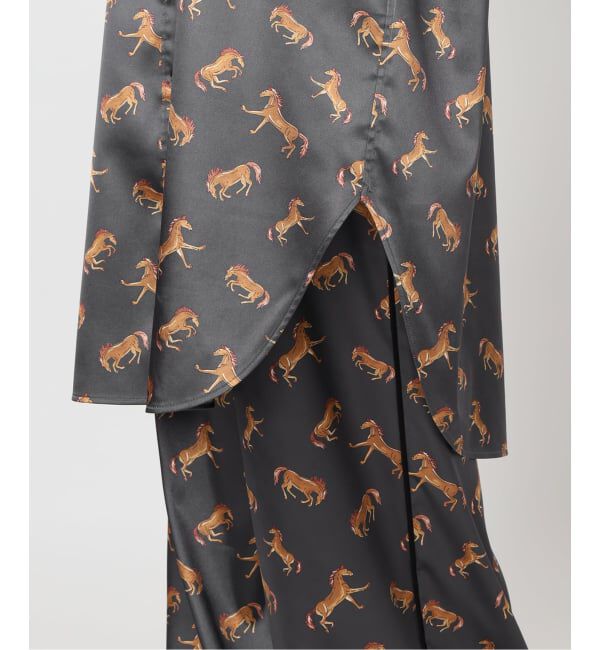 VERMEIL par iena「Horsey Pattern シャツワンピース」|ワンピース|