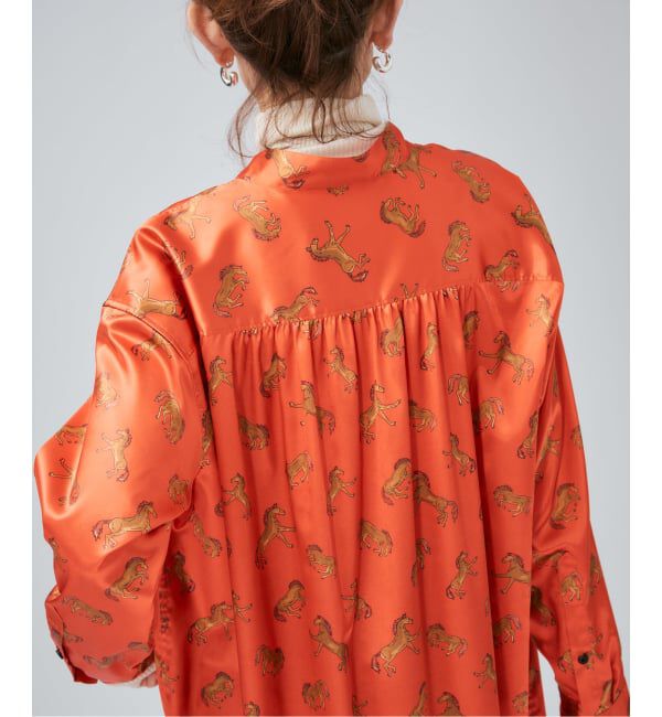 VERMEIL par iena「Horsey Pattern シャツワンピース」|ワンピース|