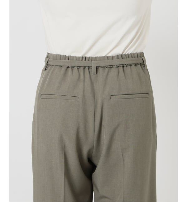 SLOBE IENA「《4サイズ展開/予約》ベルテット2タックストレートパンツ」|スラックス|