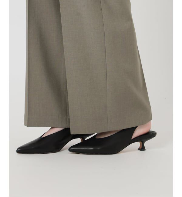 SLOBE IENA「《4サイズ展開/予約》ベルテット2タックストレートパンツ」|スラックス|