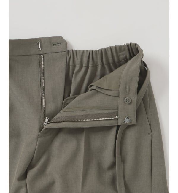 SLOBE IENA「《4サイズ展開/予約》ベルテット2タックストレートパンツ」|スラックス|