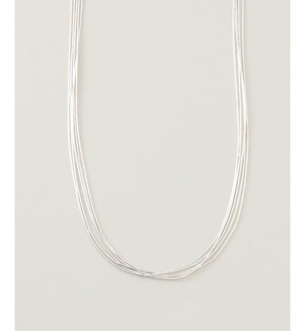 SLOBE IENA「《追加予約》Native SilverStreams ネックレス5連 45cm NSS1005450」|ネックレス|シルバー