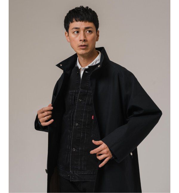 EDIFICE「《再入荷》Levi&rsquo;s(リーバイス) 別注 Type 1 Trucker Jacket BLACK "COLLARLESS"」|デニムジャケット|