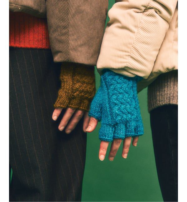 417 EDIFICE「【BLACK SHEEP / ブラックシープ】 HandKnit Cable Glove」|手袋|