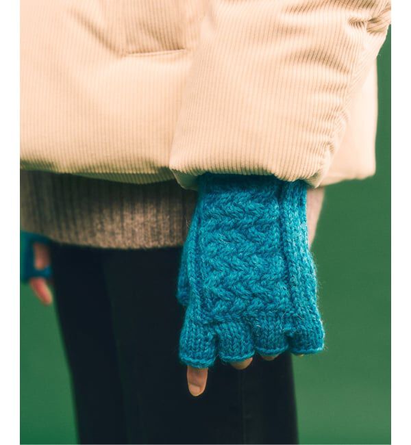 417 EDIFICE「【BLACK SHEEP / ブラックシープ】 HandKnit Cable Glove」|手袋|