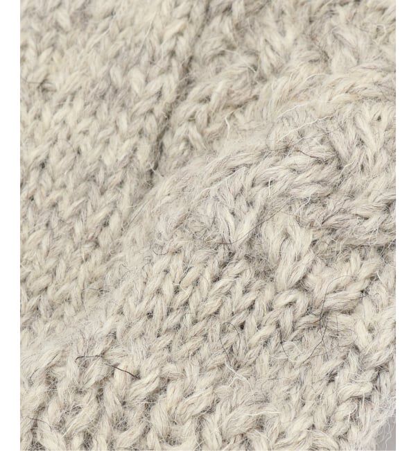 417 EDIFICE「【BLACK SHEEP / ブラックシープ】 HandKnit Cable Glove」|手袋|