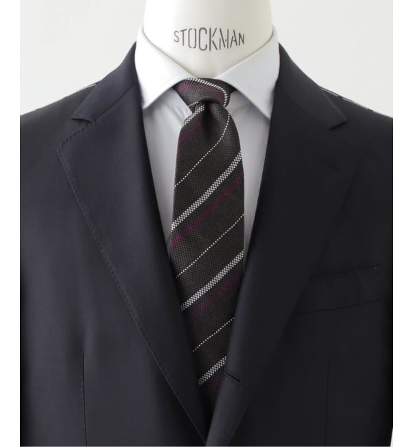 EDIFICE「PB バスケットストライプタイ」|ネクタイ・蝶ネクタイ|ブラウン A