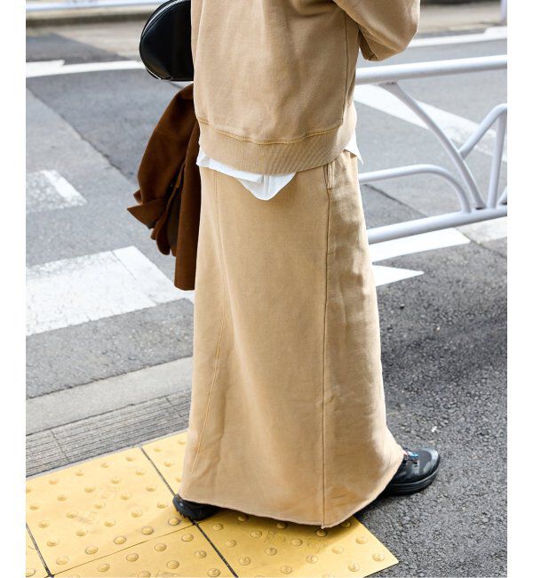 JOURNAL STANDARD「ピグメントスウェットクラッシュスカート」|スカート|